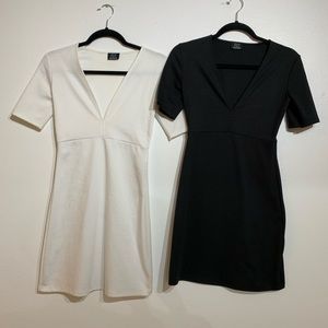 Little Black and white dress from ZARA.